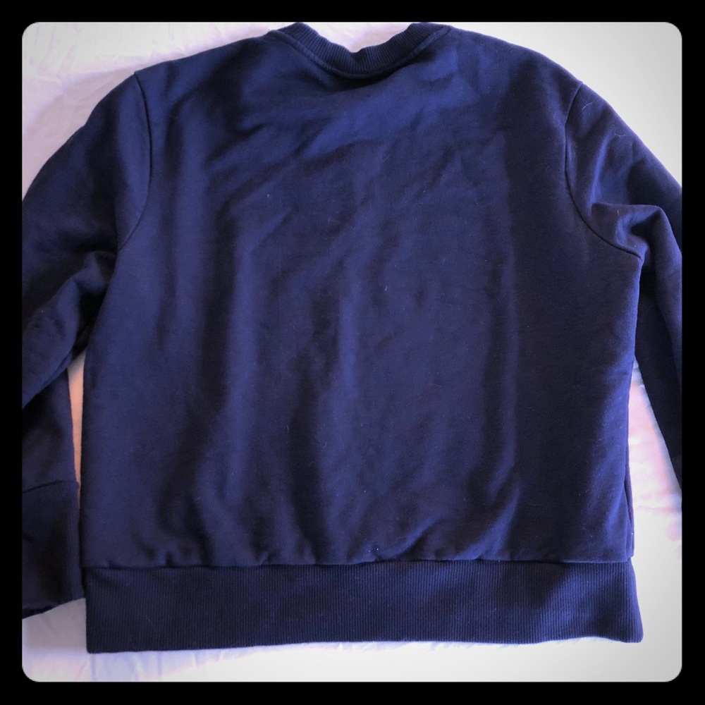 Figs L Navy Blue Crewneck Sweatshirt